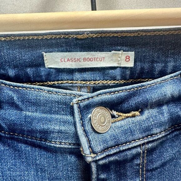 Levi’s Classic Bootcut Blue Denim Jeans Size 8 - Picture 7 of 9